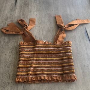 Petersyn Nola Crop Top Caramel - Sz M